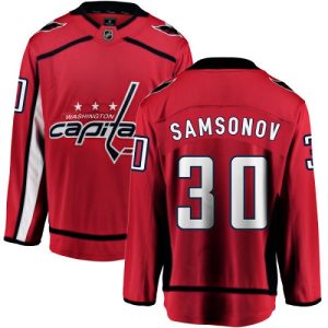 Herren Washington Capitals Eishockey Trikot Ilya Samsonov #30 Breakaway Rot Fanatics Branded Heim